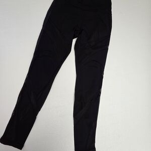 lululemon athletica Black High-Rise Leggings with Inner Tag Mesh Design